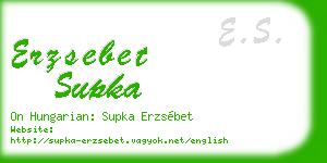 erzsebet supka business card