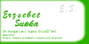 erzsebet supka business card